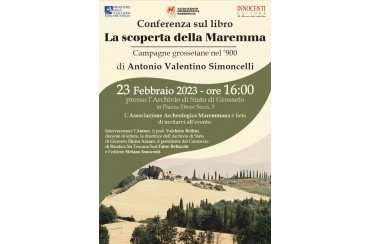 Conferenza sul libro "La scoperta della Maremma" di Antonio Valentino Simoncelli